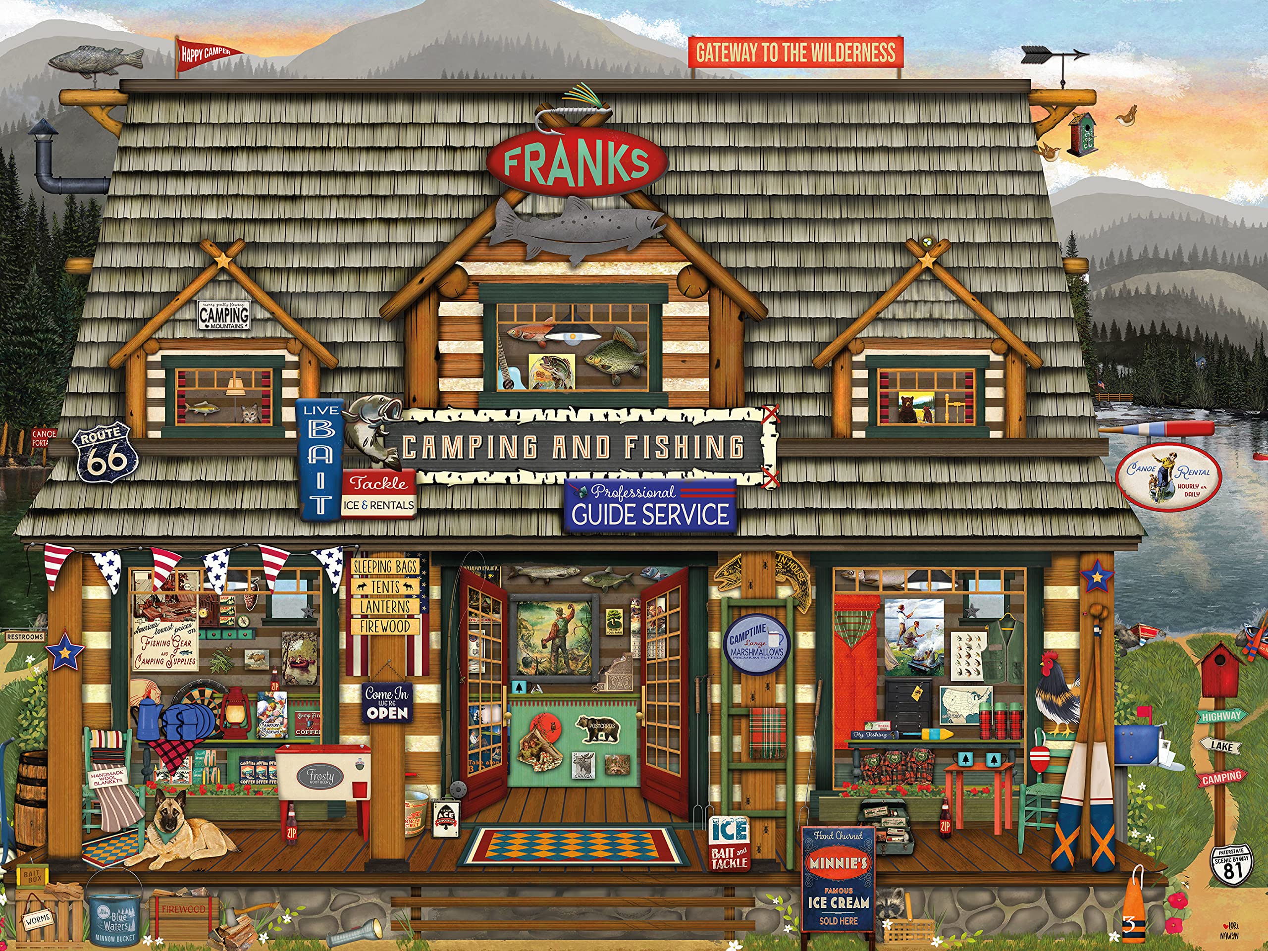 Ceaco - Frank's Fishing Store - 750 Piece Jigsaw Puzzle