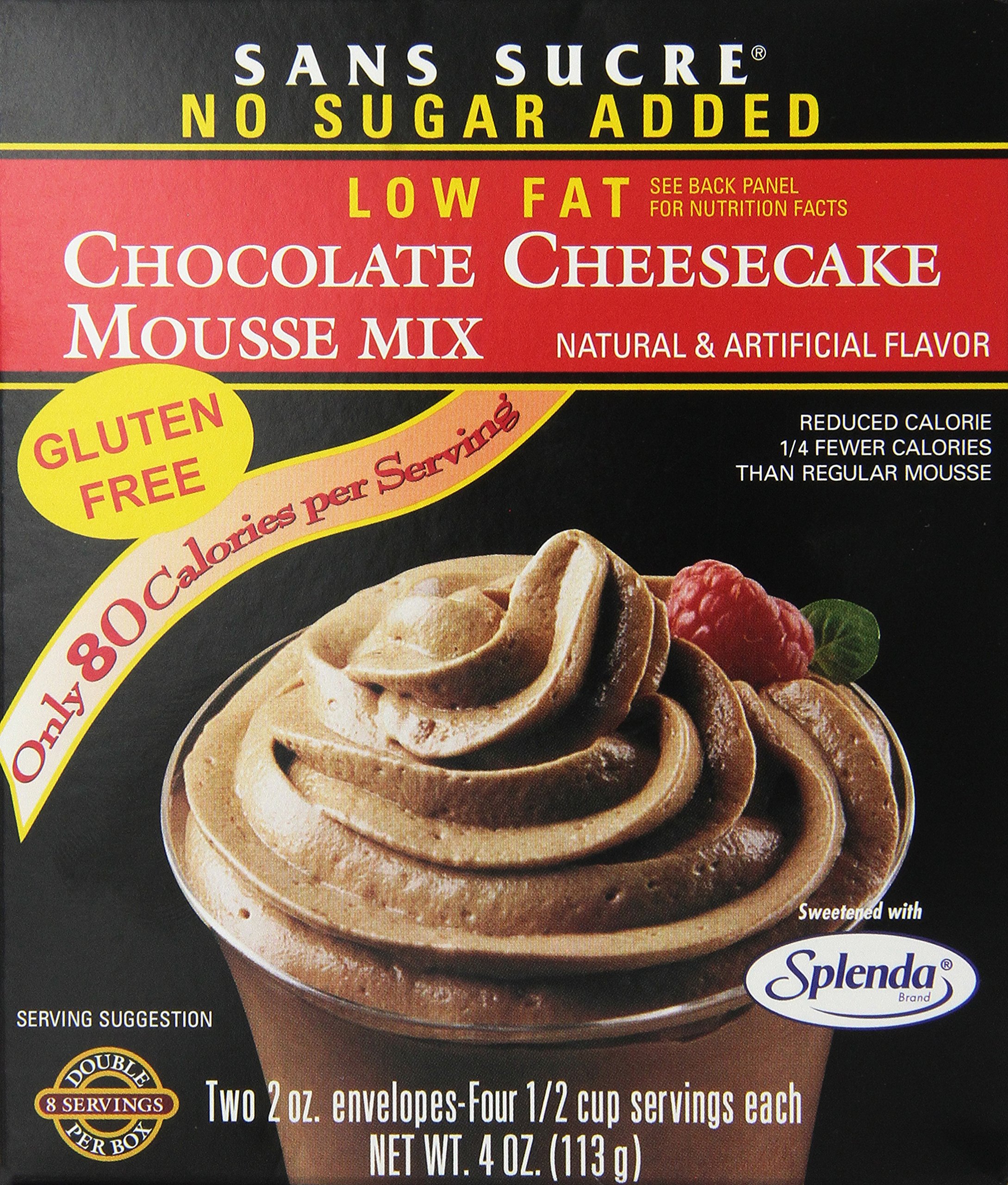 SANS SUCREChocolate Cheesecake Mousse Mix - Sugar Free and Gluten Free