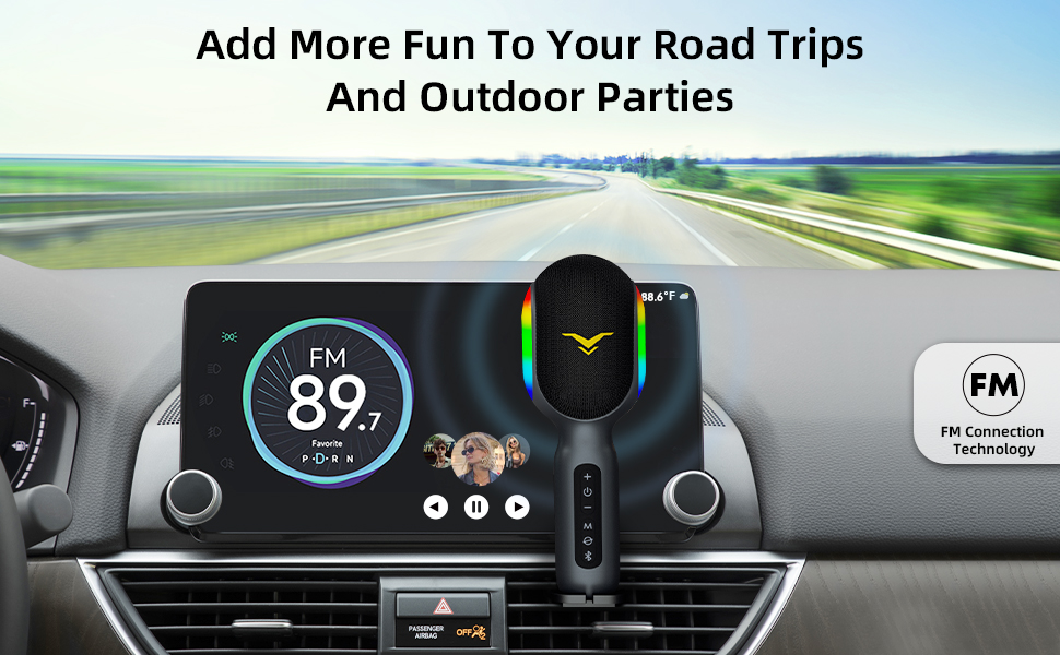 Add more fun to your road trips and outdoor parties with FM car connection