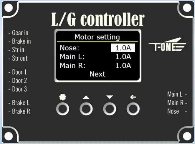 L/G motor beállítás -1