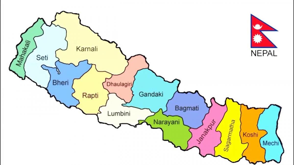 Physical Map Of Nepal