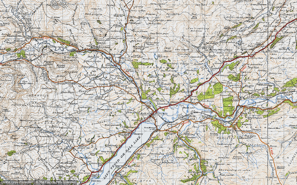 Old Map of Rhiwlas, 1947 in 1947