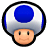 A face icon for Blue Toad, from Mario Sports Mix.