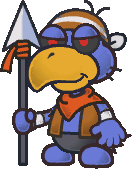 Sprite of a Dark Craw from Paper Mario: The Thousand-Year Door