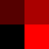 The Virtual Boy color palette, which use the following RGB values: