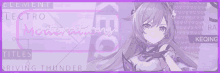 a girl with purple hair is on a purple background with the words " moderatons " on it