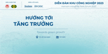 a poster for the vietnam industrial park forum