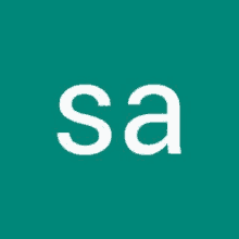 a green background with the word sa in white letters .