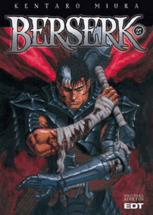 the cover of a manga called berserk by kentaro miura