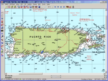 a map of puerto rico is open on a computer