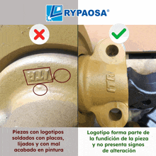 a rypaosa advertisement shows a picture of a piece of equipment