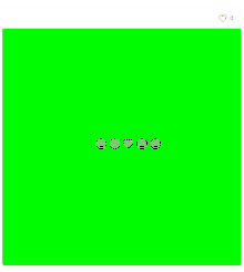 a green screen with a row of smiley faces and hearts on it