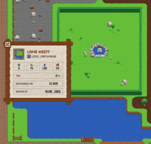 a screenshot of a game showing the land # 8278