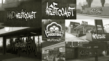 a collage of images with the words west coast rockford written on them