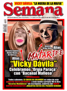 a magazine cover with a monkey and a man on it titled semana