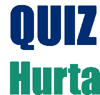 a blue and green logo that says quiz hurta on it