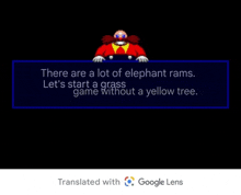 a screenshot of a video game that says " there are a lot of elephant rams " on it