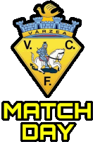 a logo for varzea fc with a knight on a horse