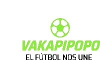 a green soccer ball with the words vakapipopo el futbol nos une below it