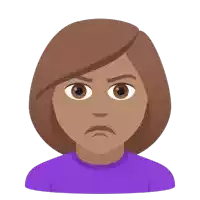 a cartoon illustration of a woman with an angry expression on her face