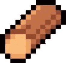 a pixel art illustration of a piece of wood .