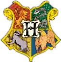 a harry potter crest with the letter h in the middle