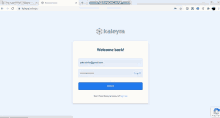 a screenshot of the kaleyra website shows a superhero flying through the air