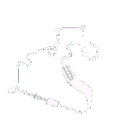 a black and white drawing of a bicycle track on a white background