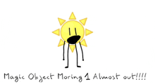 a drawing of a sun with the words magic object moving 1 almost out below it