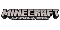 the logo for minecraft playstation 3 edition is shown on a white background