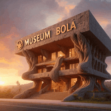 a building with the word museum bola on it