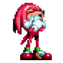 a pixel art drawing of a female sonic character