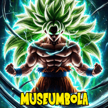 a poster of a cartoon character with the words museumbola on the top