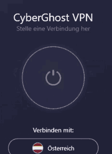 a screenshot of a cyberghost vpn app