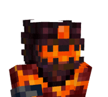 a close up of a minecraft character 's head and chest