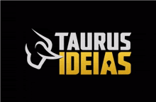 a logo for taurus ideas with a bull on it