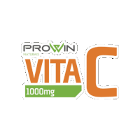 a prowin naturals vita c 1000mg sticker on a white background