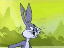 bugs bunny is a cartoon character from the looney tunes show .