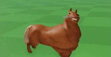 a 3d model of a horse with the name rapidrhin on the bottom right