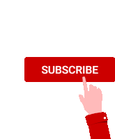 a hand is pressing a red subscribe button