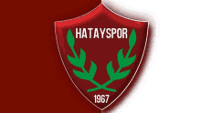 a red and white logo for hatayspor 1967