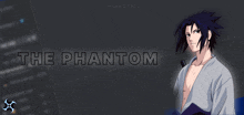 a picture of a man with the words the phantom on the bottom