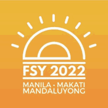 the logo for fsy 2022 manila makati mandalayong