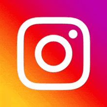 the instagram logo is a white square with a red , orange and purple background .