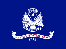 the flag of the united states army is blue