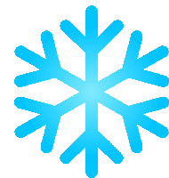 a blue snowflake on a white background with a gradient in the middle