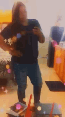 a man taking a selfie in a living room