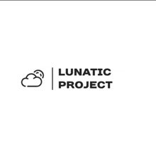 a logo for lunatic project with a cloud and a bird on it .