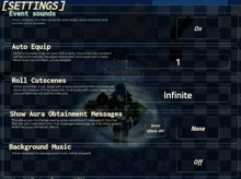 a screenshot of a video game settings screen