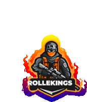 a logo for a video game called rollekings